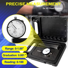 6434 Sleeve Height and Counter Bore Gauge Fits All diesal Engines - Versatile Gauge - Range: 0-1"; Graduations: 0.001". Reading: 0-100