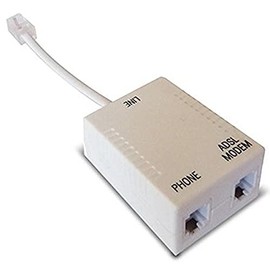 Waytex 39309 ADSL Filter RJ45 to Cable, 2 x RJ11-0.10 Metre Beige