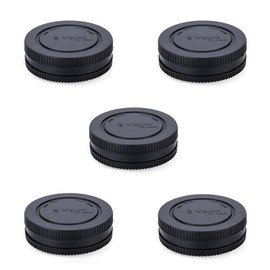 Camera Body & Rear Lens Cap Cover for Sony E Mount FX30 FX3 ZV-1 II ZV-E1 ZV-E10 A1 A7C II A7CII A7R V IV III A7 IV III II A7S III II A6700 A6600 A6500 A6400 A6300 Replace Sony ALC-B1EM -5 Packs