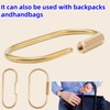 5-Pack Brass Key Rings - Gold Keychain with Screw Lock