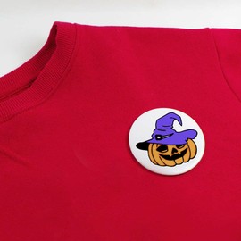 Azeeda 2 x 38mm Ghost Pumpkin Pin Button Badge (BB00054452)