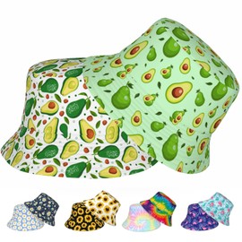 Avocado Bucket Hat for Women Men Unisex Sun Cap Packable Outdoor Fisherman Hat Headwear