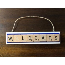 Villanova Christmas Ornament Handmade Letters Tiles