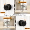 Probrico Door Knob, Interior Passage Door Knobs for Hall and