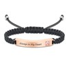 mingkejw Cremation Jewelry Urn Bracelet for Ashes Stainless Steel Black