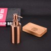 304 Stainless Steel Rose Gold Soap Bottle, Kitchen Bathroom Worktop