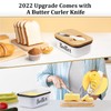 LANDNEOO Butter Dish with Lid and Butter Curler Knife -