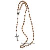 Olive Wood Rosary with Holy Land Soil - Hand Made