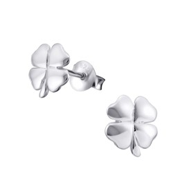 Four Leaf Clover Earrings - Irish Shamrock - 925 Sterling Silver
