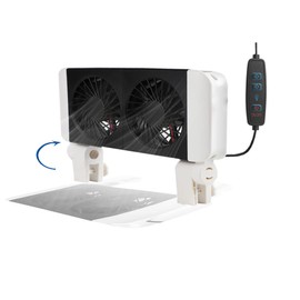 Aquarium Chiller Fish Tank Fan Aquarium Cooling Fan 9-Level Speed Adjustable Aquarium Fan Quiet Aquarium Cooler with Wide Angle Wind Suitable for Fish Tank