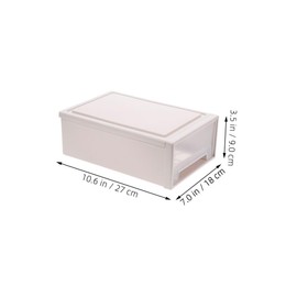 jojofuny 2pcs Stackable Plastic Storage Drawer for Clothes Makeup Organizer for Desk Versatile Storage Box for Bathroom and Vanity