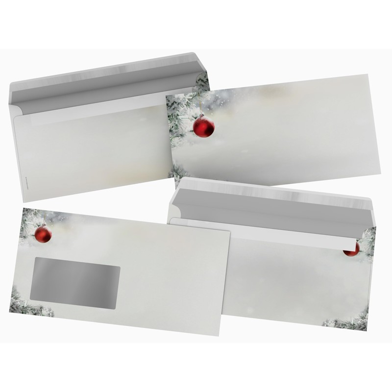 Christmas Letter Paper with Envelope 100 Pieces | Silent Night