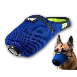 K9 Mask® Air Filter for Dogs with ‘Extreme Breathe’ Premium Air Filter with Refills - Blue (Extra Large)