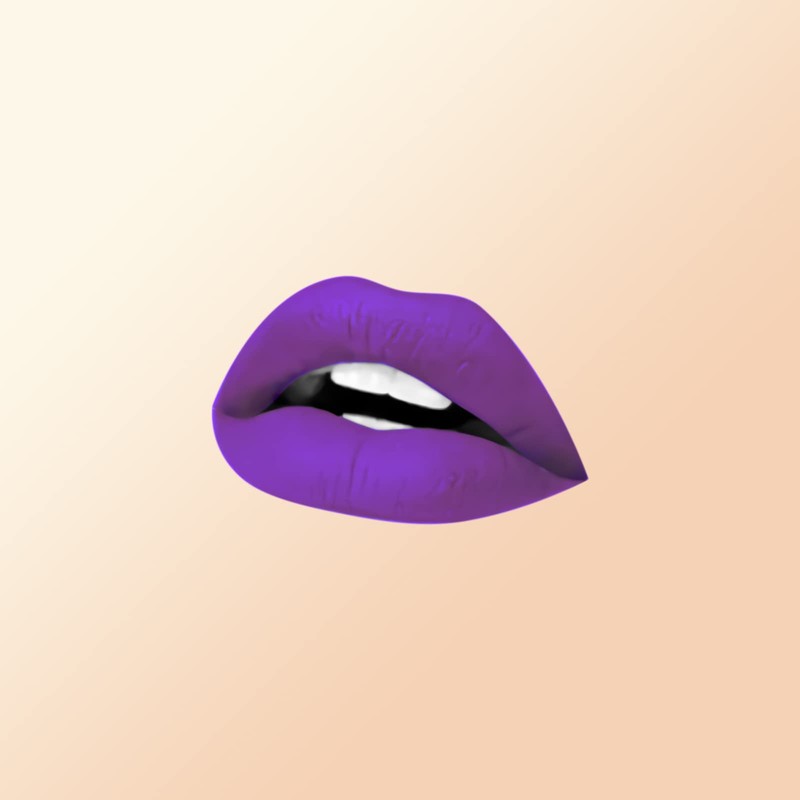 7V HOME BEAUTY Purple Matte Liquid Lipstick, Long Lasting High