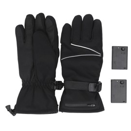 Electric Heating Gloves 3 Gear Touchscreen 4.5V Multipurpose Portable Hand Warming Gloves with Zipper Pocket