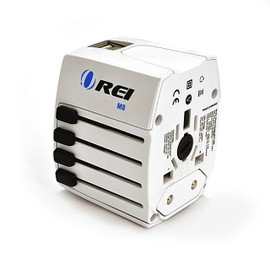 OREI World Travel Adapter Plug International All in One Power with Dual USB - for Europe, South America, Asia, Africa and More - Over 150 Countries