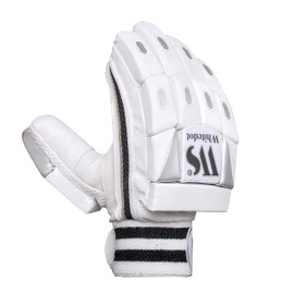 Whitedot Dot 2.1 White Cricket Batting Gloves - for Professional Players - Boy's Right Hand