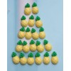 Sowaka 20 Pcs Pineapple Resins Charms Fruits Flatback Ornament Yellow