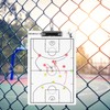 HIGHRAZON Magnetic Basketball Coaches Clipboard, White Double-Sided Dry Erase Coach