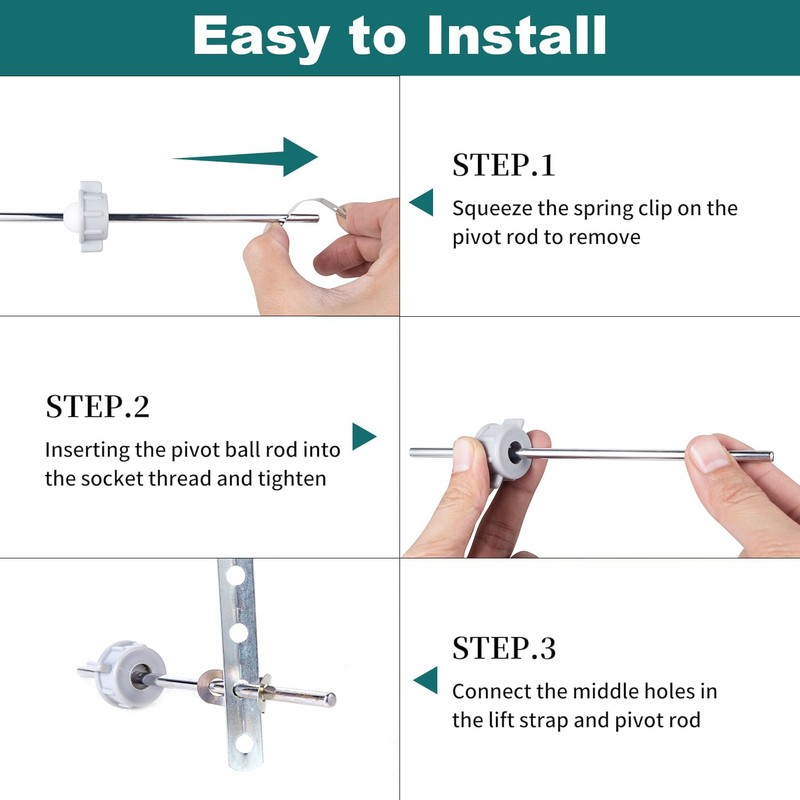 FullMayPro Lavatory Pop-Up Center Piece Assembly,Pop-Up Drain Repair Kit,Fits Most