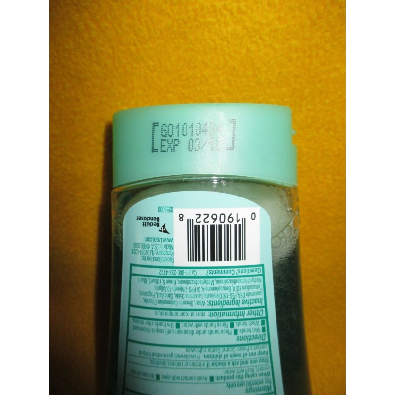 Lysol No-Touch Refill Antibacterial Hand Soap Cucumber Splash old stock