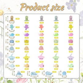 Goiern 48 Pieces Mini Resin Ocean Animal Figures Glow in the Dark Miniatures for Aquarium Decoration Charms for Garden, Dollhouse, Aquarium, Home