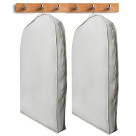 100% Cotton Garment Bag | Long | Breathable Garment Bags for Hanging Clothes | Garment Storage Bag for Long Dresses & Coats Storage | Pack of 1 (42 Inch)