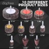 dophee 20PCS 80 Grit Aluminum Oxide Abrasive Flap Wheel Sander