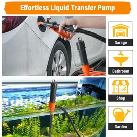 Upgrade 2025 New Battery Powered Fuel Transfer Pump with Adjustable Flow Nozzle,2.6GPM Portable Electric Siphon Pump for Gasoline, Diesel, Kerosene, Durable