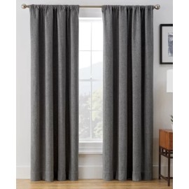Brookstone Harvey 100% Max Blackout Rod Pocket Window Curtain Panel 50in x 108in