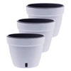 DECOPOTS - 3 Pack - Self Watering Planter - Modern