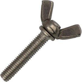 Wing Screws M6 x 50 American Shape Similar to DIN 316 Stainless Steel A2 Pack of 5