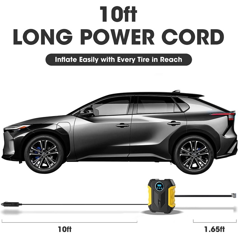 Compresor de Aire Portatil,150psi Compresor de Llantas