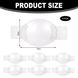 6 PCS Eye Shield After Cataract Surgery, Clear Eye Patch, Eye Shield After Surgery, Covering Eye Shields, Breathable Eye Shields for After Surgery, Postoperative Eye Care Protect Eyes from Injury