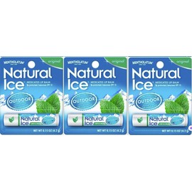 Mentholatum Lip Balm NATURAL ICE Original OUTDOOR SPF 15 ( 3 pack )