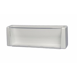 LG Electronics AAP33726606 Refrigerator Door Shelf/Bin. White with Clear Trim