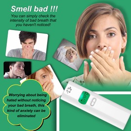 Bad Breath Tester, Odor Breath Detector, Portable Personal Bad Breath Checker for Personal Oral Cavity Testing and Smell Analysis (Bad Breath Tester)
