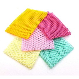 Kuwish Innovative Dish Washing Net Cloths,Scourer,Quick Dry, Mesh net for Washing Dish, Dish wash net, Dish Sponge, Dish Scrubber 11" by 11" 5 Pcs