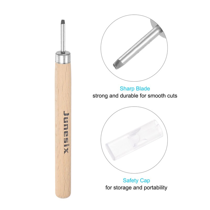 uxcell Wood Carving Knife Tool Chisel, 3mm 65# Manganese Steel