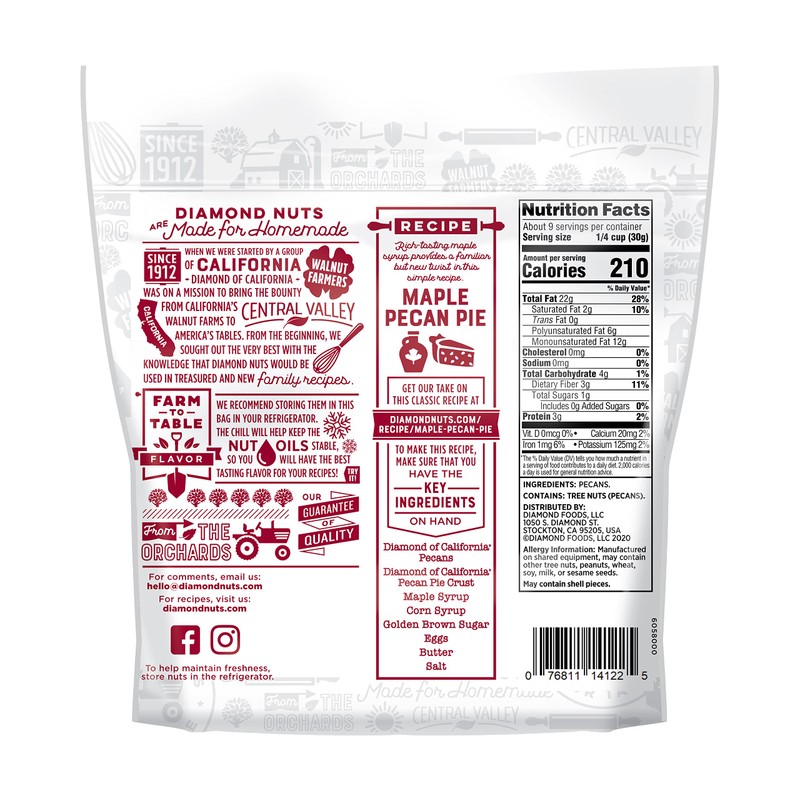 Diamond of California Pecan Halves 10 oz