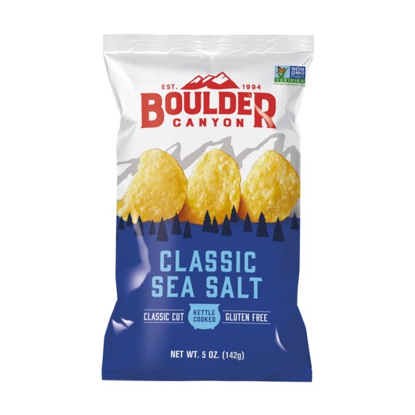 Boulder Canyon Totally Natural (Sea Salt) Potato Chips - 142g, 1x142g