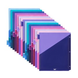 Mr. Pen- Binder Dividers with Pockets and Tabs, 2 Sets, 8 Pack/Set, Violet Fade, 3 Ring Binder Dividers with Tabs and Pockets on Both Sides
