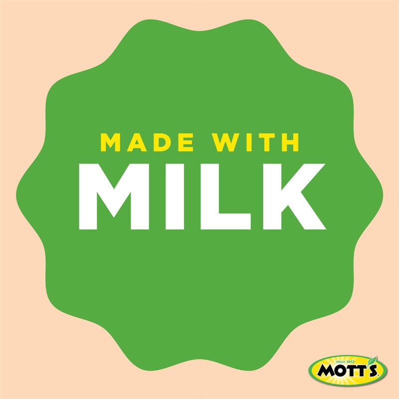 Mott’s Fruit Smoothies Vanilla Peach, 4.2 oz clear pouches, 8