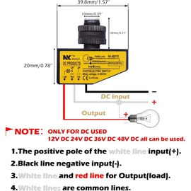 TWTADE Photoelectric Switch DC 12V 24V 36V 48V Control Light Auto ON Off (DC 8-50V) Dusk to Dawn Photocell Switch Hard-Wired Post Eye with Sensor H-NK-BB/F 50