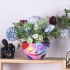 LINYTHER Small Glossy Whimsical Head planters for Outdoor Plants, and