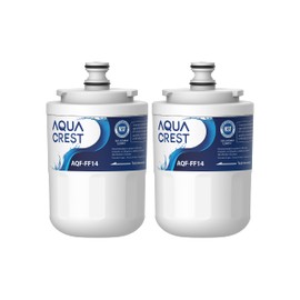 AQUACREST UKF7003 Refrigerator Water Filter, Replacement for Maytag UKF7003, UKF7002AXX, Whirlpool EDR7D1, UKF7003AXX, UKF7002, 7003AXXP, UKF7001AXX, UKF6001AXX, UKF5001, 2 PACK