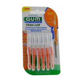 Gum Trav-ler Interdental Brush 0.9mm 1412 6 Pcs
