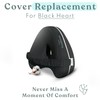 Cruchlorent - Replacement Cushion Cover for Black Heart Knee Pillow
