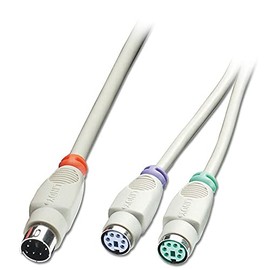 LINDY 30365 PS/2 Y-Adaptor Cable, 0.15m