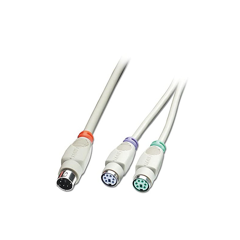 LINDY 30365 PS/2 Y-Adaptor Cable, 0.15m